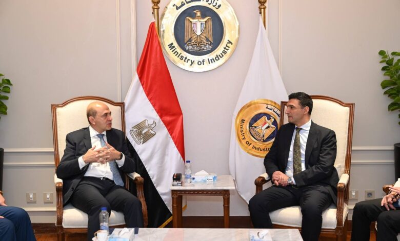 وزير الصناعة  ، رئيس غرفة التجارة والصناعة الفرنسية في مصز ،  التعاون المشترك ل ، جذب مشروعات فرنسية جديدة لمصر  ،   الشركات المصرية للسوق الفرنسي